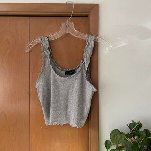 ASOS light grey cropped tank